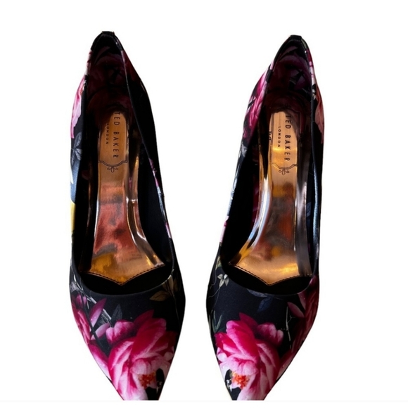 TED BAKER flower heel shoes - Picture 1 of 5